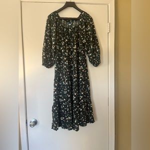 Green Sundress with Flowers